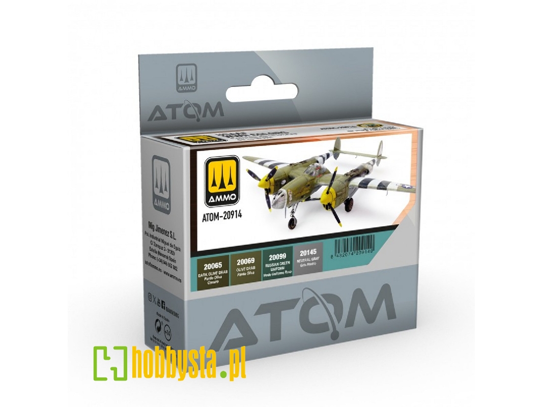 Atom-20914 Usaaf Wwii Colors Set - zdjęcie 1 Atom-20914 Usaaf Wwii Colors Set - zdjęcie 1