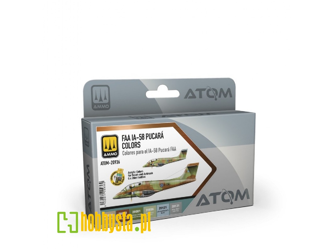 Atom-20936 Faa Ia-58 Pucará Colors Set - zdjęcie 1 Atom-20936 Faa Ia-58 Pucará Colors Set - zdjęcie 1
