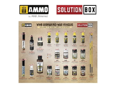 Solution Box 21 - Wwii German Mid-war Vehicles - Colors And Weathering System - zdjęcie 5