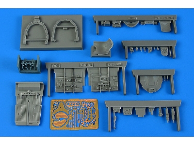 Macchi Mc.202 Cockpit Set - Early Version (Hasegawa) - zdjęcie 1