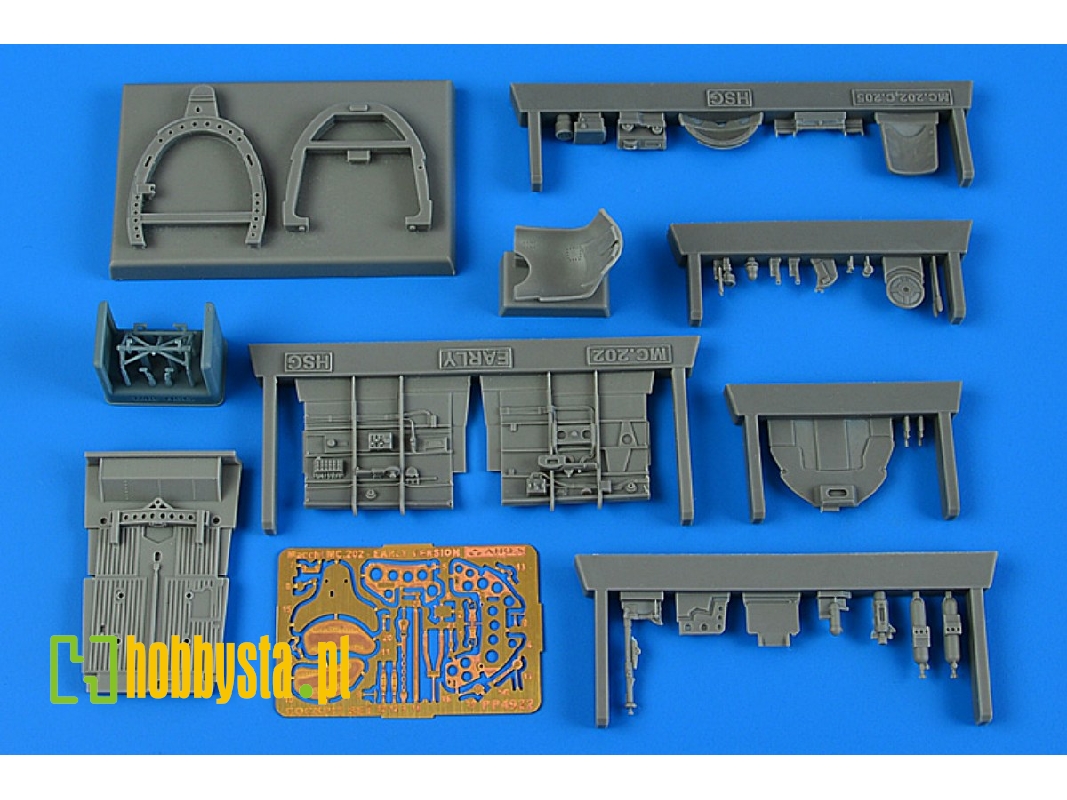 Macchi Mc.202 Cockpit Set - Early Version (Hasegawa) - zdjęcie 1 Macchi Mc.202 Cockpit Set - Early Version (Hasegawa) - zdjęcie 1