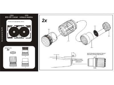 MiG-29 Fulcrum exhaust nozzles - Italeri - zdjęcie 2