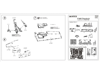 F-84G THUNDERJET detail set - Tamiya - zdjęcie 2