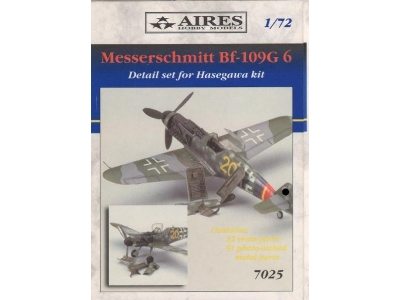 Messerschmitt Bf 109G-6 detail set - Hasegawa - zdjęcie 1