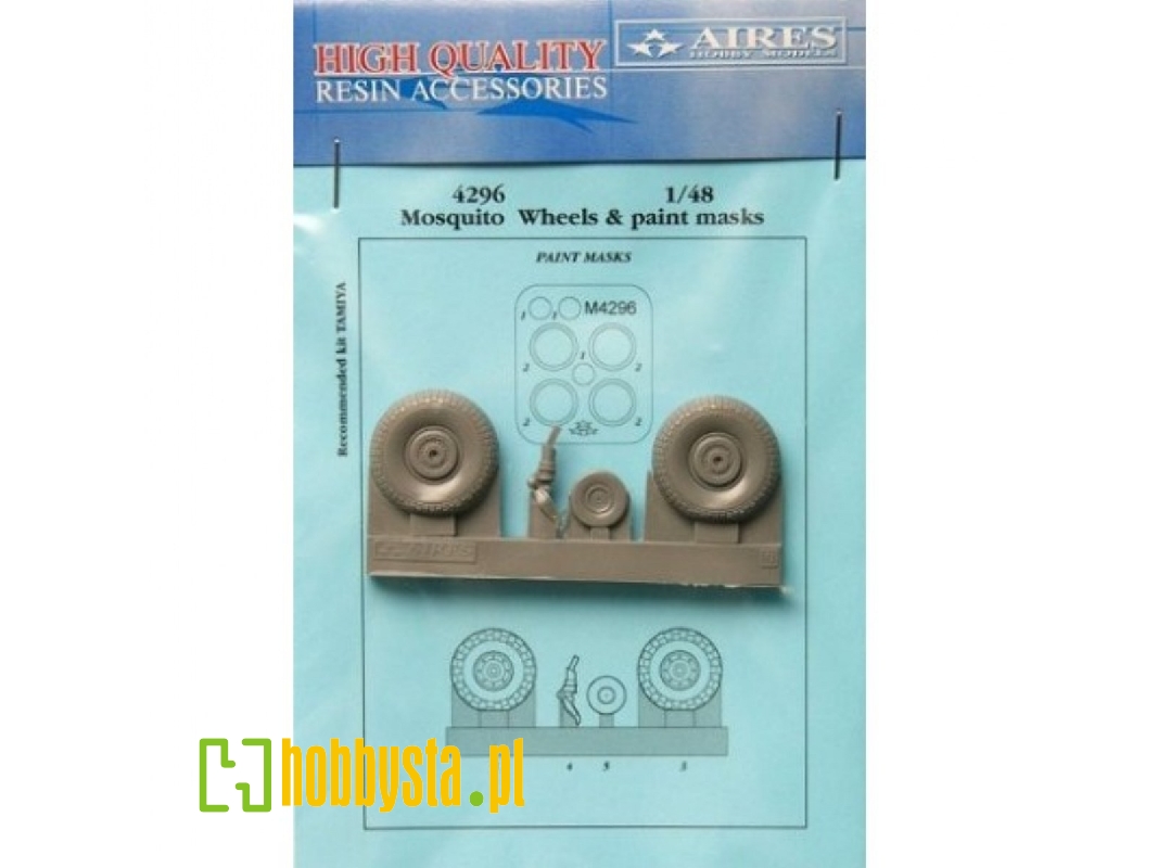 Mosquito wheels + paint mask - Tamiya - zdjęcie 1 Mosquito wheels + paint mask - Tamiya - zdjęcie 1