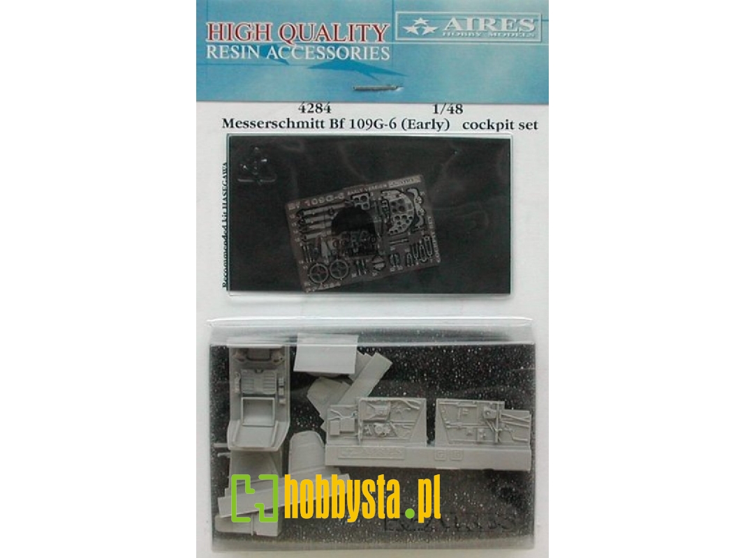 Bf 109G-6 cockpit set (early) - Hasegawa - zdjęcie 1 Bf 109G-6 cockpit set (early) - Hasegawa - zdjęcie 1