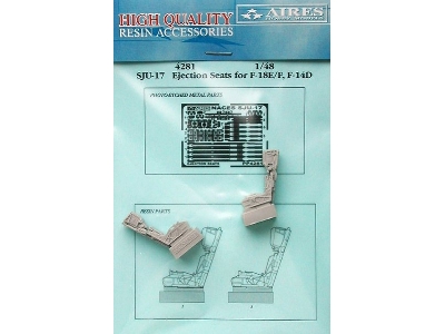 SJU-17 eject. seats for F-18E/F, F-14D - Hasegawa - zdjęcie 1
