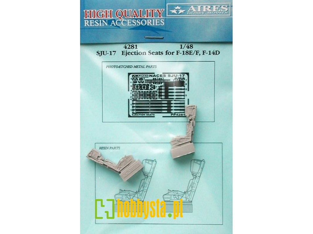 SJU-17 eject. seats for F-18E/F, F-14D - Hasegawa - zdjęcie 1 SJU-17 eject. seats for F-18E/F, F-14D - Hasegawa - zdjęcie 1