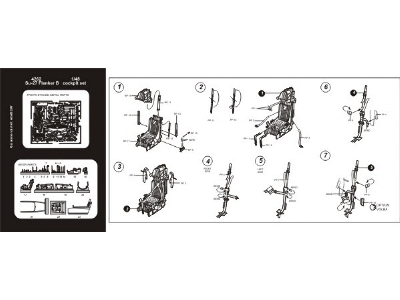 Su-27 Flanker B cockpit set - Academy - zdjęcie 2