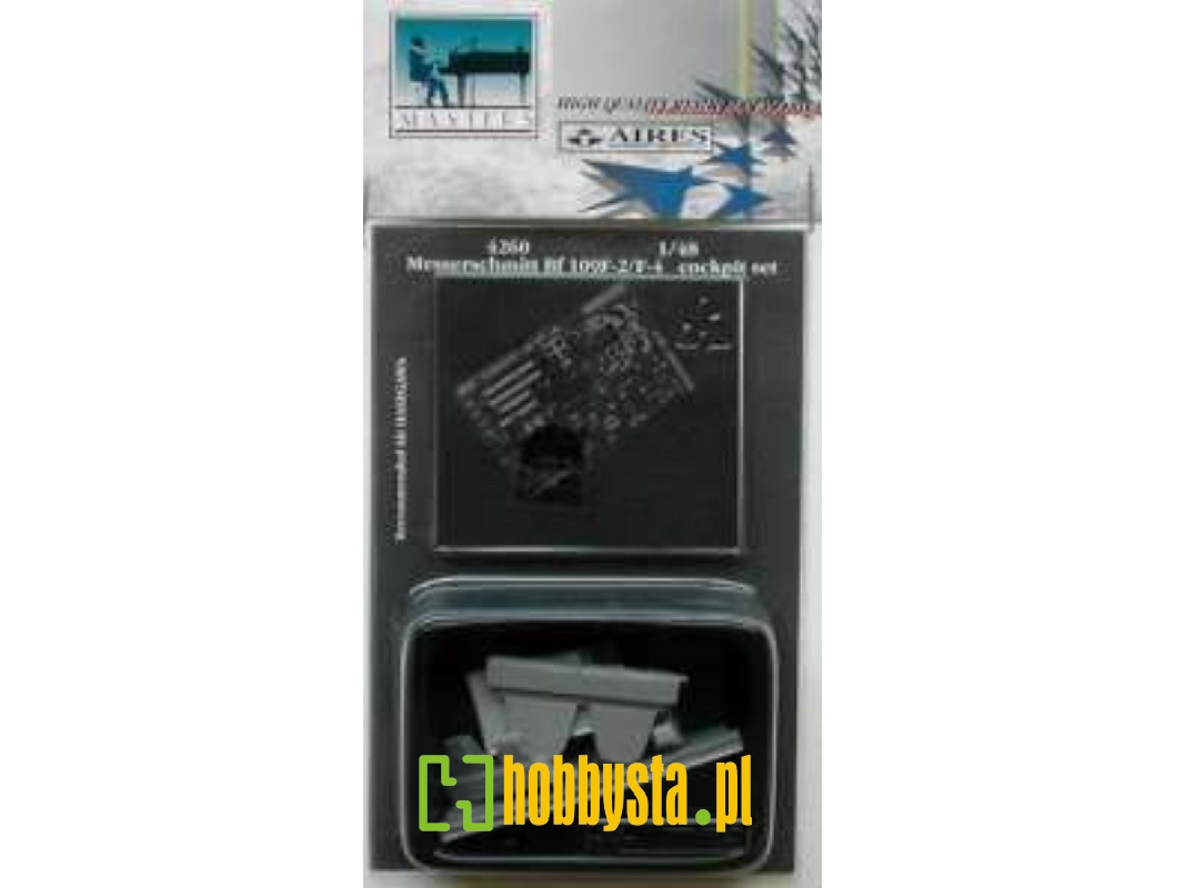 Bf 109F-2/F-4 cockpit set - New tool - Hasegawa - zdjęcie 1 Bf 109F-2/F-4 cockpit set - New tool - Hasegawa - zdjęcie 1