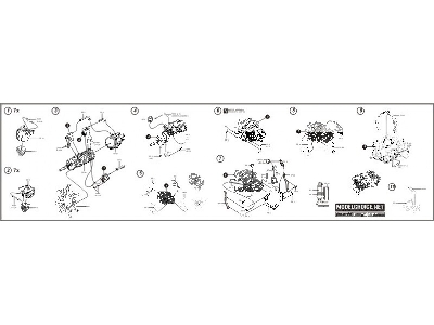 Focke-Wulf Fw 190A-3 engine set - Tamiya - zdjęcie 3
