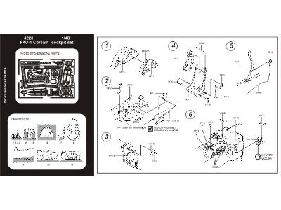 F4U-1 Corsair cockpit set - Tamiya - zdjęcie 2