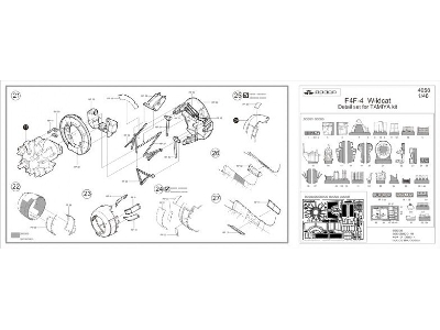 F4F-4 WILDCAT detail set - Tamiya - zdjęcie 3