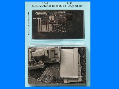 Messerschmitt Bf 109G-10 cockpit set - Hasegawa - zdjęcie 1