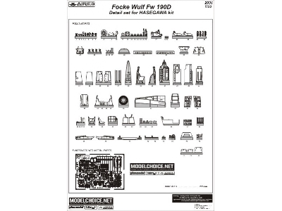 Fw 190D-9 detail set - Hasegawa - zdjęcie 2