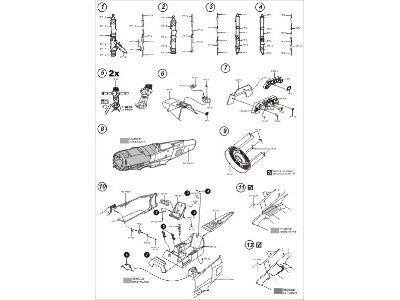 Fw 190D-9 detail set - Hasegawa - zdjęcie 3