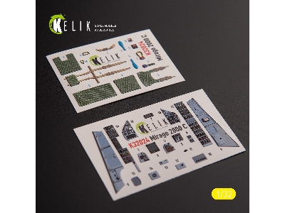 Mirage 2000c - Interior 3d Decals For Kitty Hawk/Zimi Models Kit - zdjęcie 1