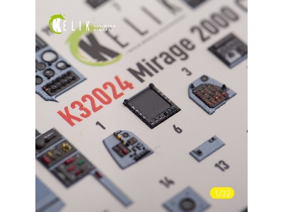 Mirage 2000c - Interior 3d Decals For Kitty Hawk/Zimi Models Kit - zdjęcie 9
