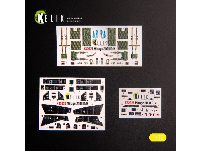 Mirage 2000d/N - Interior 3d Decals For Kitty Hawk/Zimi Models Kit - zdjęcie 1
