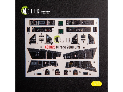 Mirage 2000d/N - Interior 3d Decals For Kitty Hawk/Zimi Models Kit - zdjęcie 6