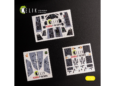 F-16i 'sufa' - Interior 3d Decals For Academy Kit - zdjęcie 1