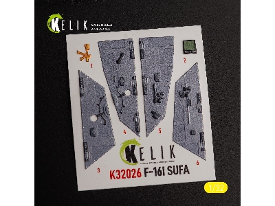 F-16i 'sufa' - Interior 3d Decals For Academy Kit - zdjęcie 8