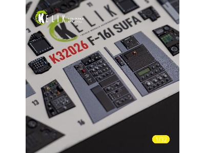 F-16i 'sufa' - Interior 3d Decals For Academy Kit - zdjęcie 9