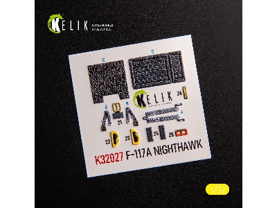 F-117a - Type 1 Interior 3d Decals For Trumpeter Kit - zdjęcie 3