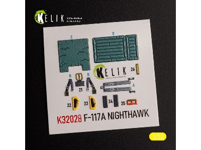 F-117a - Type 2 Interior 3d Decals For Trumpeter Kit - zdjęcie 3