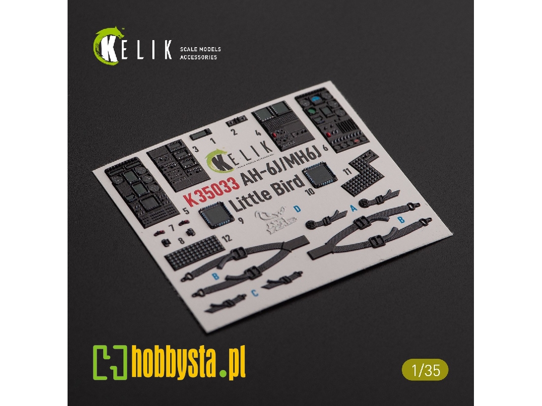 Ah-6j / Mh6j Little Bird - Interior 3d Decals For Academy Kit - zdjęcie 1 Ah-6j / Mh6j Little Bird - Interior 3d Decals For Academy Kit - zdjęcie 1