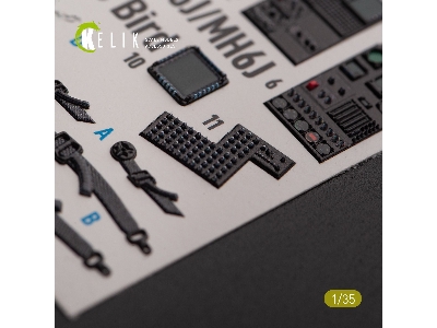 Ah-6j / Mh6j Little Bird - Interior 3d Decals For Academy Kit - zdjęcie 5
