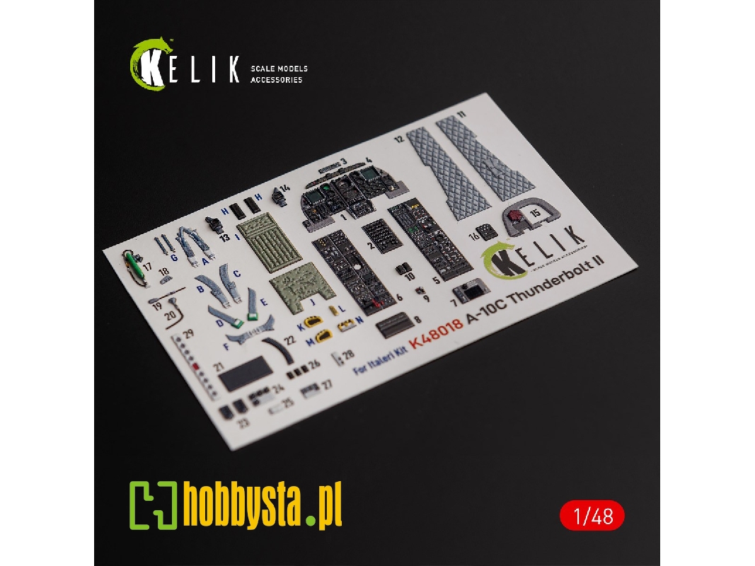 A-10c 'thunderbolt Ii' Interior 3d Decals For Italeri Kit - zdjęcie 1 A-10c 'thunderbolt Ii' Interior 3d Decals For Italeri Kit - zdjęcie 1