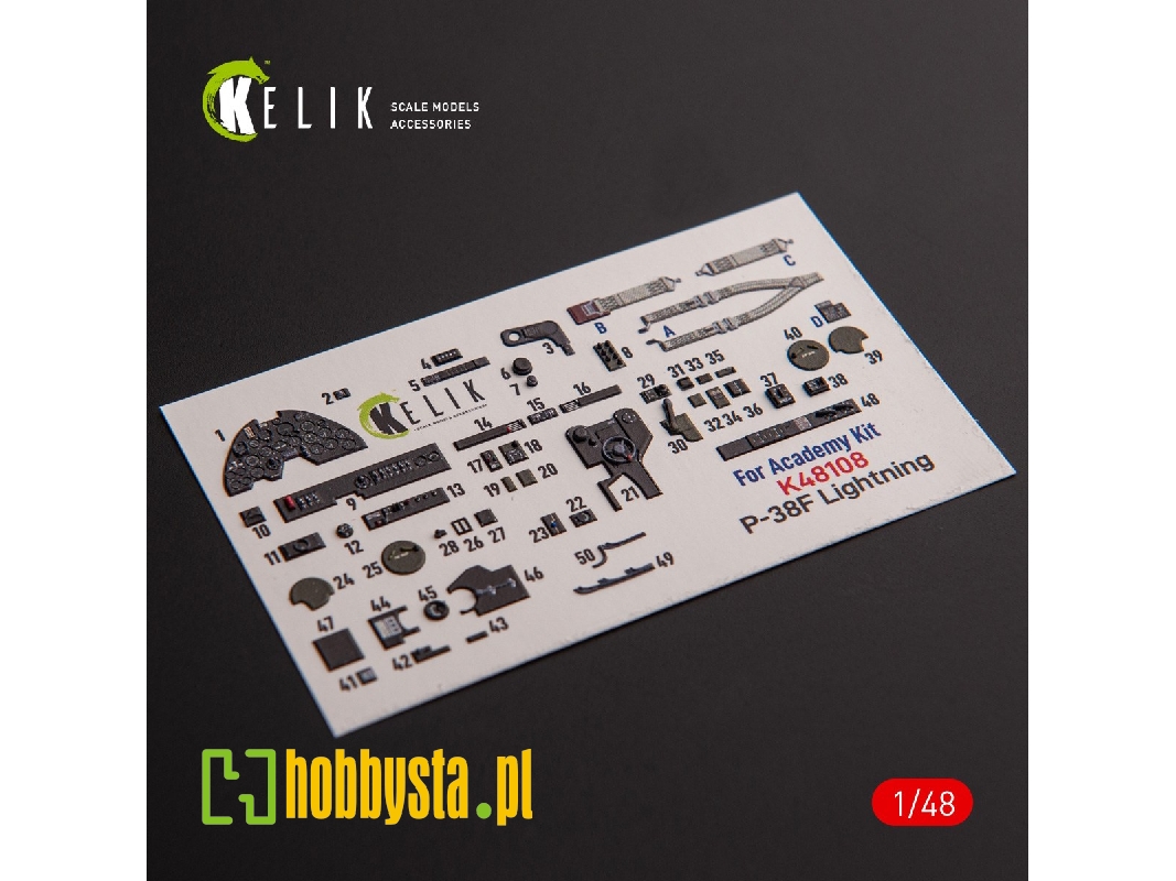 Р-38f 'lightning' - Interior 3d Decals For Academy Kit - zdjęcie 1 Р-38f 'lightning' - Interior 3d Decals For Academy Kit - zdjęcie 1
