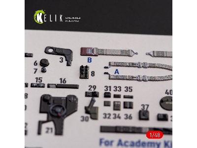 &#1056;-38f 'lightning' - Interior 3d Decals For Academy Kit - zdjęcie 8