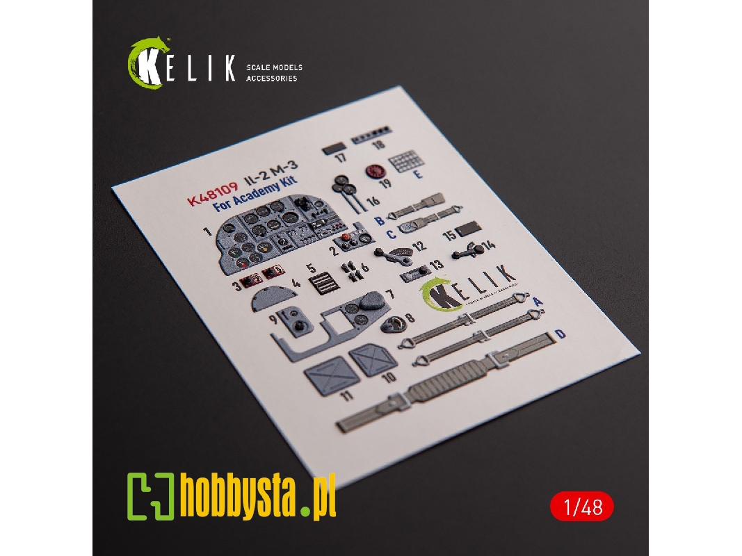 Il-2m3 - Interior 3d Decals For Academy/Accurate Miniatures Kit - zdjęcie 1 Il-2m3 - Interior 3d Decals For Academy/Accurate Miniatures Kit - zdjęcie 1