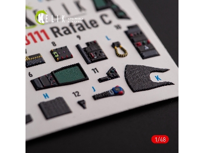 Rafale C - Interior 3d Decals For Academy/Revell Kit - zdjęcie 1