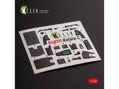 Rafale C - Interior 3d Decals For Academy/Revell Kit - zdjęcie 2