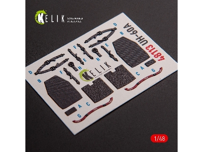 Uh-60a Black Hawk - Type 1 Interior 3d Decals For Icm Kit - zdjęcie 4