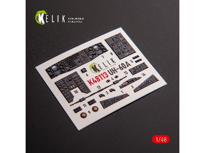 Uh-60a Black Hawk - Type 1 Interior 3d Decals For Icm Kit - zdjęcie 5