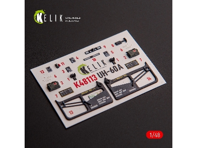 Uh-60a Black Hawk - Type 1 Interior 3d Decals For Icm Kit - zdjęcie 6