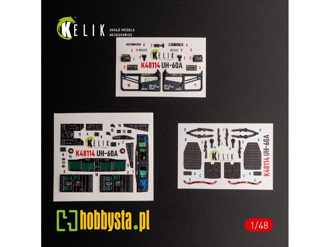Uh-60a Black Hawk - Type 2 'defence Intelligence Of Ukraine' Interior 3d Decals For Icm Kit - zdjęcie 1 Uh-60a Black Hawk - Type 2 'defence Intelligence Of Ukraine' Interior 3d Decals For Icm Kit - zdjęcie 1