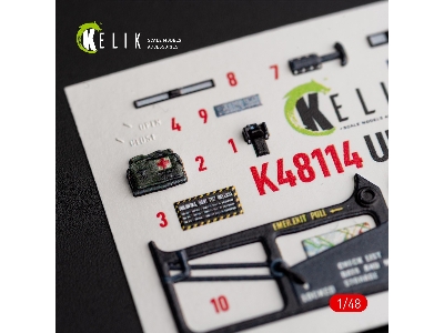 Uh-60a Black Hawk - Type 2 'defence Intelligence Of Ukraine' Interior 3d Decals For Icm Kit - zdjęcie 8
