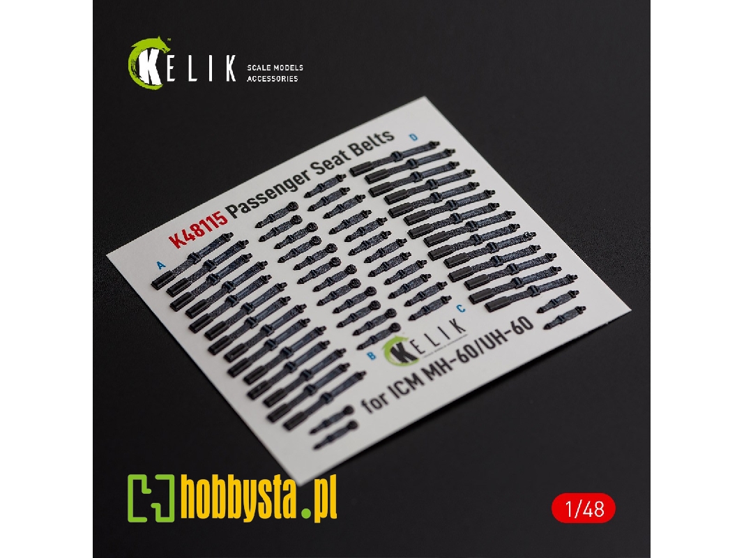 Passenger Seat Belts For Mh-60/Uh-60 Black Hawk - Interior 3d Decals For Icm Kit - zdjęcie 1 Passenger Seat Belts For Mh-60/Uh-60 Black Hawk - Interior 3d Decals For Icm Kit - zdjęcie 1