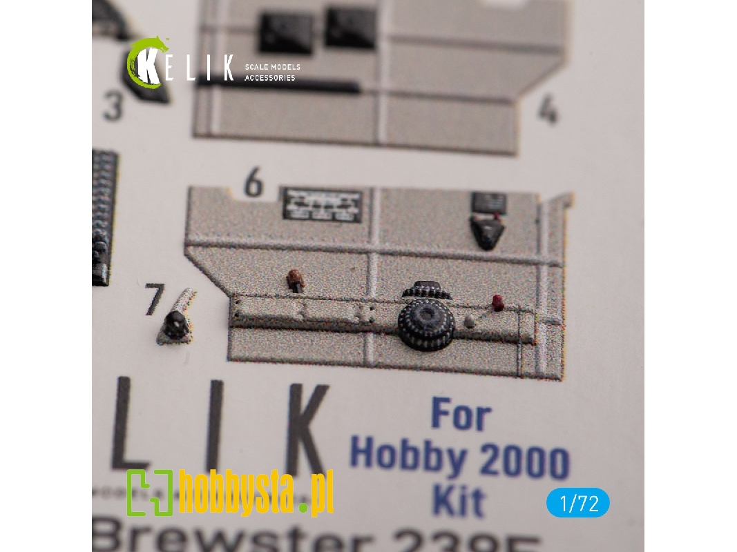 Brewster 239e - Interior 3d Decals For Hobby 2000/Hasegawa Kit - zdjęcie 1 Brewster 239e - Interior 3d Decals For Hobby 2000/Hasegawa Kit - zdjęcie 1