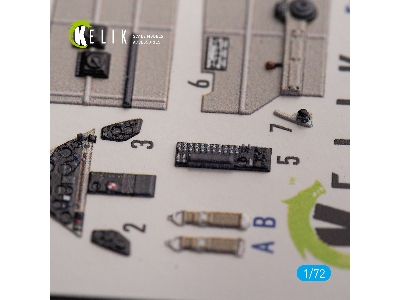 Brewster 239e - Interior 3d Decals For Hobby 2000/Hasegawa Kit - zdjęcie 3