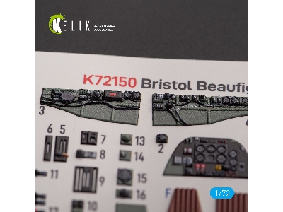 Bristol Beauhfighter Tf.X - Interior 3d Decals For Airfix Kit - zdjęcie 3