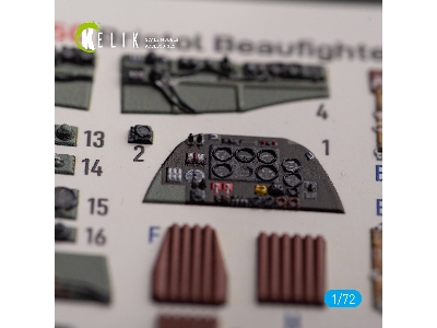 Bristol Beauhfighter Tf.X - Interior 3d Decals For Airfix Kit - zdjęcie 6