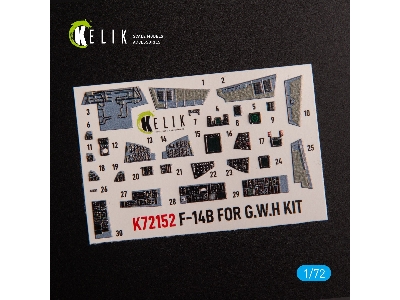 F-14b - Interior 3d Decals For Gwh Kit - zdjęcie 2