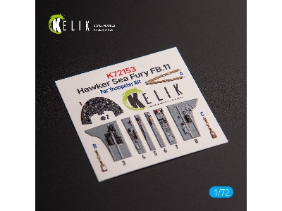 Hawker Sea Fury Fb.11 - Interior 3d Decals For Trumpeter Kit - zdjęcie 2