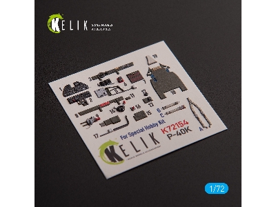 P-40k - Interior 3d Decals For Special Hobby Kit - zdjęcie 2